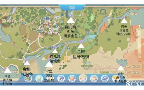 波西亚时光全废墟探索攻略：钓鱼收集点位与高效路线详解