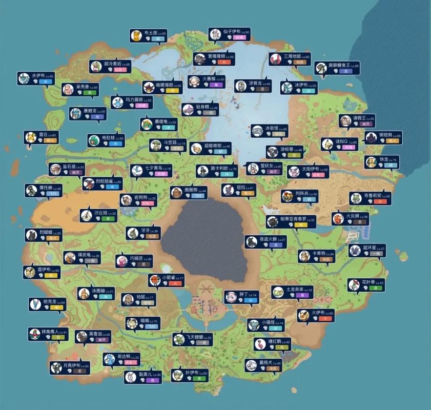 《宝可梦朱紫》全太晶坑位置地图+五星坑稳定打法攻略-3