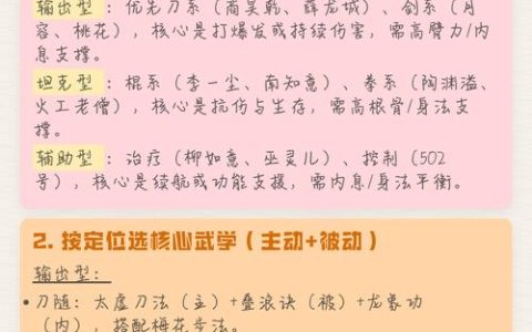 烟雨江湖全武学搭配攻略：随从培养与阵容组合思路详解