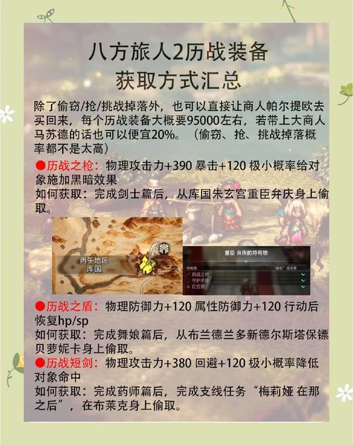 八方旅人全副线任务攻略:隐藏装备获取路线与高效完成技巧-3 八方旅人全副线任务攻略:隐藏装备获取路线与高效完成技巧-3