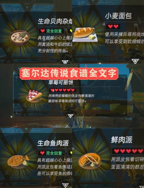 《塞尔达传说：旷野之息》全料理配方与装备升级材料速查大全-3