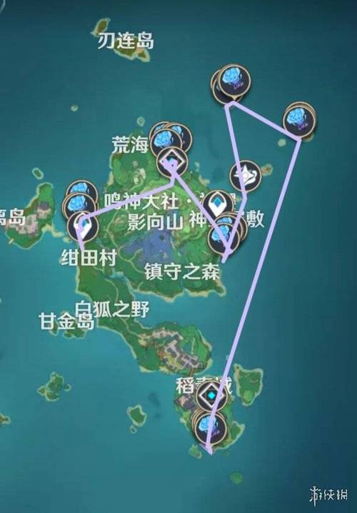 原神海灵芝位置全收集攻略 3分钟速刷路线图-4 原神海灵芝位置全收集攻略 3分钟速刷路线图-4
