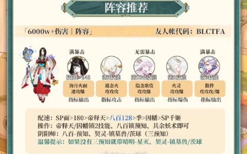 幻书启世录婴宁最强阵容搭配攻略，3套平民开荒队轻松成型