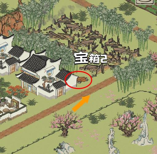 江南百景图桃花坞宝箱全收集攻略，3分钟带你拿完所有隐藏奖励-3