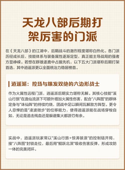 2026年天龙八部3门派强度榜:哪个职业开荒PK最值得练?-1 2026年天龙八部3门派强度榜:哪个职业开荒PK最值得练?-1