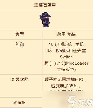 泰拉瑞亚黑曜石套属性详解：防御、套装效果与实战打法全攻略-3