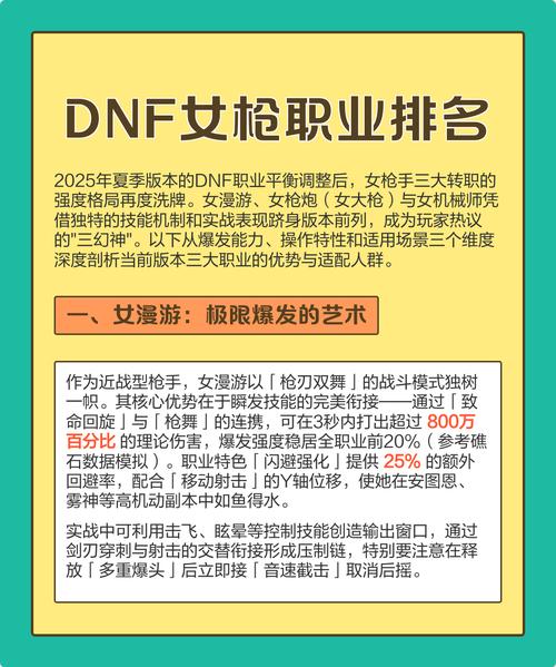 DNF女枪转职哪个好？2026最新四大职业推荐与优缺点分析-1
