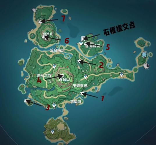 原神鹤观石板位置全收集攻略，5分钟轻松找齐隐藏石板-4