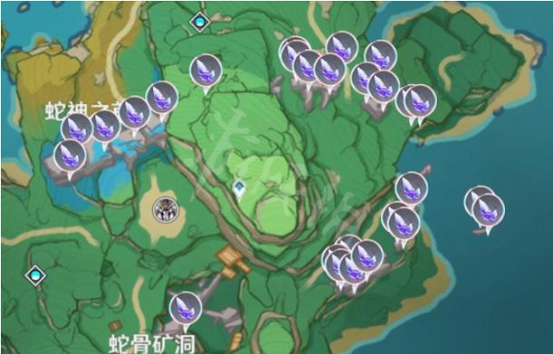原神晶化骨髓采集路线图:3分钟高效刷满50个点位-4 原神晶化骨髓采集路线图:3分钟高效刷满50个点位-4