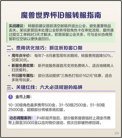 魔兽世界转服全攻略：2026最新流程、费用及注意事项详解-4