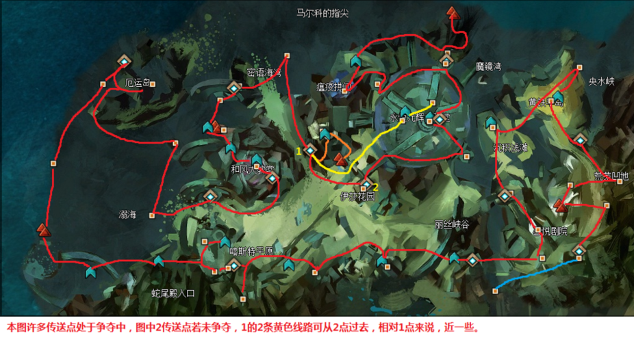 激战2战场跑图路线攻略：5分钟学会高效刷图拿奖励-2