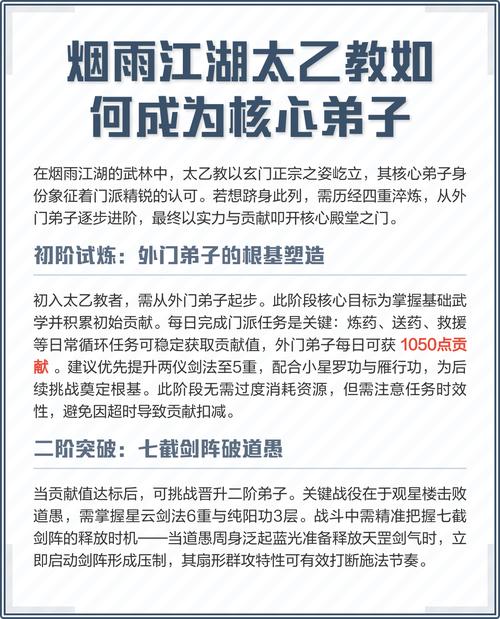 烟雨江湖入太乙教全攻略:前置条件、任务流程及最优选择详解-1 烟雨江湖入太乙教全攻略:前置条件、任务流程及最优选择详解-1