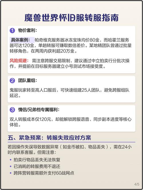 魔兽世界转服全攻略：2026最新流程、费用及注意事项详解-2