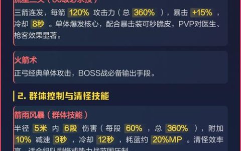 热血江湖弓PK怎么设置？这套技能加点让对手毫无还手之力