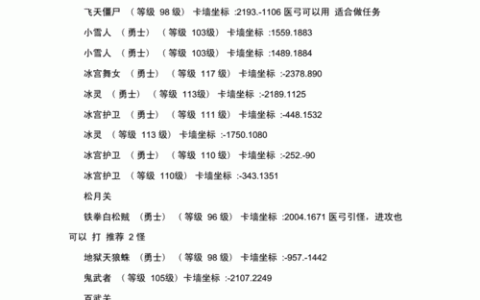 热血江湖剑客卡怪坐标推荐，亲测最新稳定刷怪点