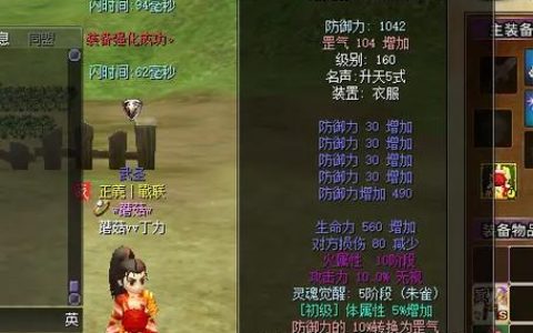 热血江湖衣服上体作用大揭秘！防御与石头搭配攻略
