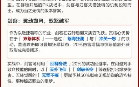 热血江湖PK技巧攻略：高手亲测的5个必杀连招，轻松上分！