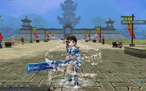 热血江湖女刀高清形象图，绝美壁纸一键收藏