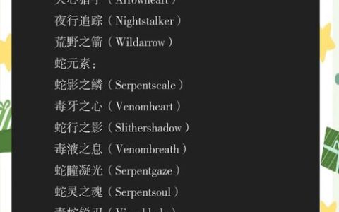 2026最新猎人名字推荐，5分钟起个霸气又独特的ID