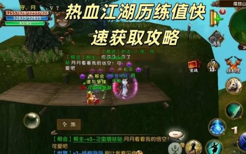 热血江湖8转所需历练亲测，这个数刷满就能转